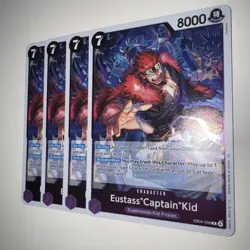 One Piece TCG EB04-039 Eustass “Captain” Kid X4 Playset Card Game CCG English - Image 3