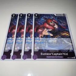 One Piece TCG EB04-039 Eustass “Captain” Kid X4 Playset Card Game CCG English - Image 4