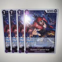 One Piece TCG EB04-039 Eustass “Captain” Kid X4 Playset Card Game CCG English - Image 5