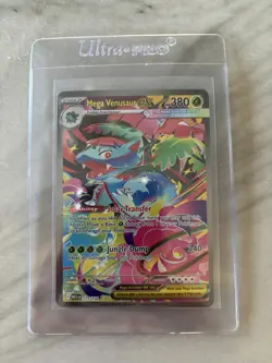 Pokemon TCG Mega-Venusaur-EX Evolutions Holo Full Art Ultra Rare Card 177/132 - Image 1