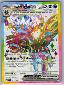 Hydreigon ex 223/191 SV08: Surging Sparks - Pokemon Card - NM - Image 1