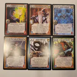 Warlord TCG Promo Set of 5 Saga of the Storm Game Character Cards 151-156 - Image 1
