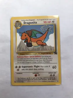 LP Pokemon DRAGONITE Card BLACK STAR PROMO Set #5 Movie Release WB Stamped WOTC - Image 1
