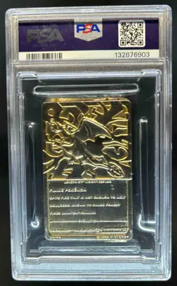 1999 Burger King Pokemon Charizard Gold Card NNO PSA 6 - Image 2