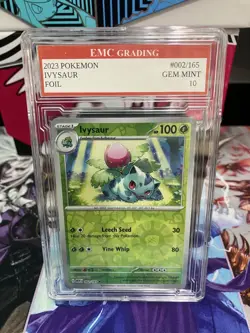 IVYSAUR #002/165 FOIL Pokemon 2023 Card GRADED 10 MINT TCG CCG - Image 1