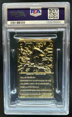 1999 Burger King Pokemon Charizard Gold Card NNO PSA 8 - Image 2