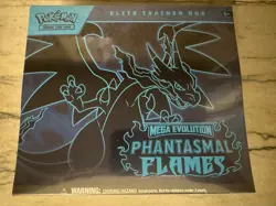 Pokemon Mega Phantasmal Flames Elite Trainer Box ETB TCG lot of fun cards +more - Image 1