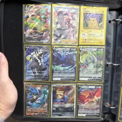 lot of 43 pokemon cards ex/v/vstar/gx/vmax+ 1 Jumbo with zip Charizard binder - Image 5