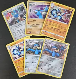 Lucario Lot X6 Sun Moon Unbroken Bonds Brilliant Stars Pokemon Card TCG - Image 1