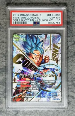 Dragon Ball Super TCG Goku "Coming Soon" Promo PSA 10 1ST EVER DBS TRADING CARD - Image 1