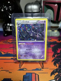 2014 Pokemon Crobat Cosmos 33/119 XY Phantom Forces Holo Rare Card - Image 1