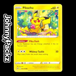 Pokemon TCG - Pikachu 052/196 Uncommon Card - Lost Origin Sword Shield (NM/M) - Image 1