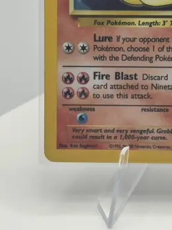 Pokemon TCG Ninetales Base Set Holo Unlimited Rare Card 12/102 WOTC LP - Image 4
