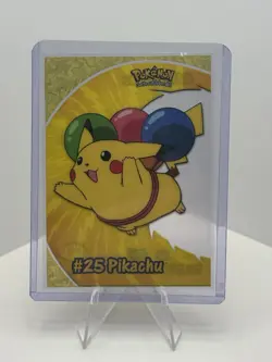 Pokemon 2000 Topps Flying Pikachu Clear Card #PC1 TV Animation, English - Image 1