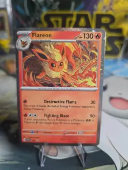 Flareon - 167 1 SWIRL (Cosmos Holo) Sv: Scarlet Violet Black Star Promo Card - Image 1