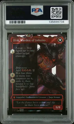 2025 MTG FINAL FANTASY CLIVE, IFRIT'S DOMINANT/IFRIT, WARDEN OF INFERNO PSA 10 - Image 2