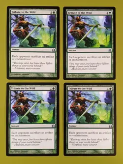 Tribute to the Wild x4 Commander 4x Playset Magic the Gathering MTG - Image 1