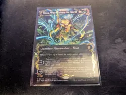 MTG Magic the Gathering RAISED FOIL Nissa, Who Shakes the World BLC! - Image 1