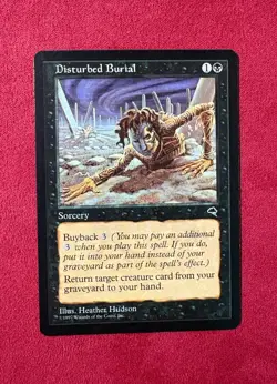 Disturbed Burial - Tempest Vintage Magic The Gathering MTG 90’s Classic TMP - Image 1