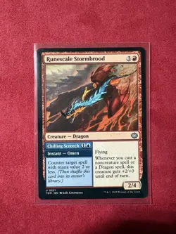 Runescale Stormbrood - Tarkir: Dragonstorm TDM MTG Magic the Gathering #221 Rare - Image 1