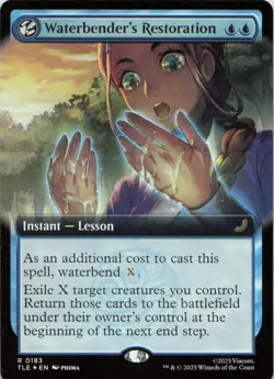 Waterbender's Restoration Extended Art FOIL Avatar: The Last Airbender: - Image 1