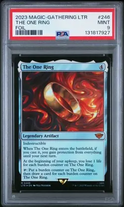 2023 Magic Lord of the Rings- THE ONE RING, FOIL, PSA 9 MINT! - Image 1