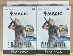 2X Final Fantasy Play Pack w/ 3 Booster Packs & Zidane MTG Promo SEALED 2X - Image 1
