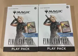 2X Final Fantasy Play Pack w/ 3 Booster Packs & Zidane MTG Promo SEALED 2X - Image 2