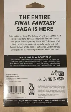 2X Final Fantasy Play Pack w/ 3 Booster Packs & Zidane MTG Promo SEALED 2X - Image 4
