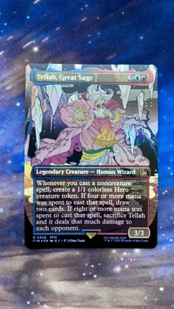 Tellah, Great Sage - Borderless (Foil) (FIN) - Image 1