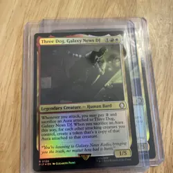 Three Dog, Galaxy News DJ Fallout Magic the Gathering (PIP) #120 Rare Foil - Image 1