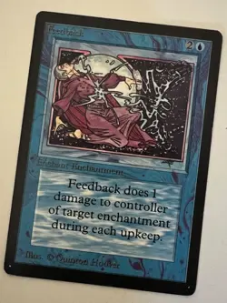 Magic the Gathering MTG Beta Feedback NM- (Beta Bob) - Image 1