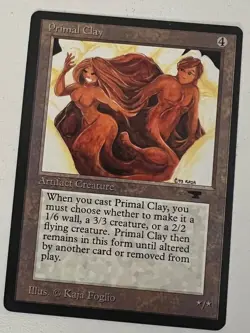 Magic the Gathering MTG Antiquities Primal Clay NM (Beta Bob) - Image 1