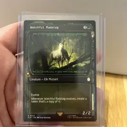 Watchful Radstag Showcase 0335 PIP - MTG Universe Beyond Fallout - Image 1