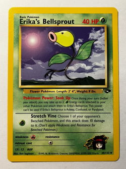 Erika's Bellsprout 38/132 Gym Challenge Pokemon Card NM Vintage - Image 1