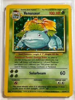 Pokemon TCG - 1999 Venusaur 15/102 - WOTC - Holo - Base Set - PSA 5 - Image 4