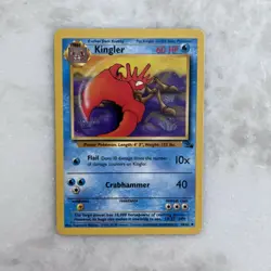 1999 English Pokemon Krabby and Kingler Original Cards - Image 4