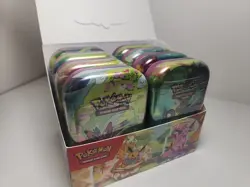 Prismatic Evolutions Empty Mini Tin Display - Art Set of 8 Eeveelutions NO PACKS - Image 2