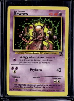 1999 Pokemon Wizards Black Star Promos Mewtwo #14 - Image 1