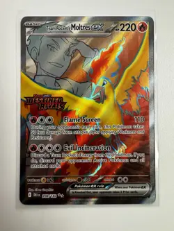 Pokemon TCG Team Rocket's Moltres ex Destined Rivals Stamped UPC Promo Set - Image 4