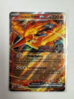 Pokemon TCG Team Rocket's Moltres ex Destined Rivals Stamped UPC Promo Set - Image 5