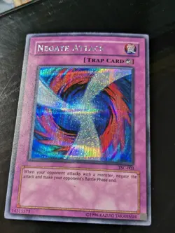 YU-GI-OH NEGATE ATTACK TSC-003 PRISMATIC SECRET RARE MP/HP VG PROMO - Image 1