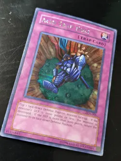 YU-GI-OH ACID TRAP HOLE DDS-005 MP/HP PRISMATIC SECRET RARE VG PROMO - Image 1