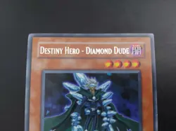 Yugioh - Destiny Hero - Diamond Dude EOJ-EN003 Rare 1st Edition - Image 2