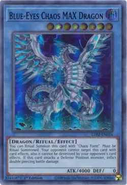 Yugioh! LP Blue-Eyes Chaos MAX Dragon (Blue) - LDS2-EN016 - Ultra Rare - 1st Edi - Image 1