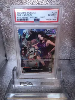 2025 ONE PIECE PROMOS PSA MAGAZINE EXCLUSIVE #038 BOA HANCOCK PSA 10 - Image 1