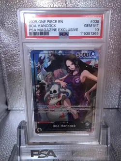 2025 ONE PIECE PROMOS PSA MAGAZINE EXCLUSIVE #038 BOA HANCOCK PSA 10 - Image 2