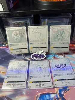 ONE PIECE EB02 TCG 25th Anniversary Theme Song Complete Set Of 6 Brand New World - Image 1