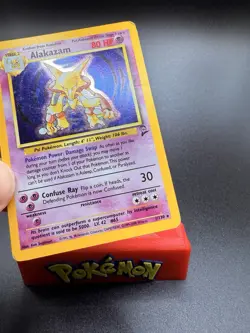 Pokemon Alakazam Base Set Holo Unlimited Rare Card 1/130 1999-2000 HP DMG - Image 2