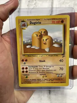 Pokemon TCG Dugtrio Base Set 2 23/130 Regular Unlimited Rare NM/MT Vintage Card - Image 1